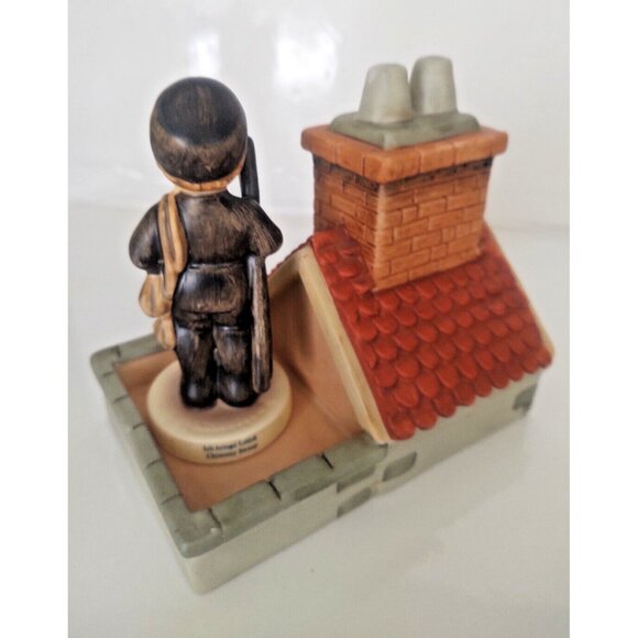 Vintage Goebel Porcelain Chimney Sweep on The Rooftop - Picture 4 of 16